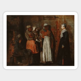 A Visit from the Old Mistress by Winslow Homer Magnet